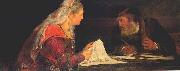 Aert de Gelder Esther and Mordechai writing Sweden oil painting artist